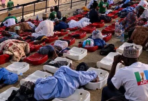 APC supporters slept at Kaduna venue, streets ahead Tinubu campaign flag-off