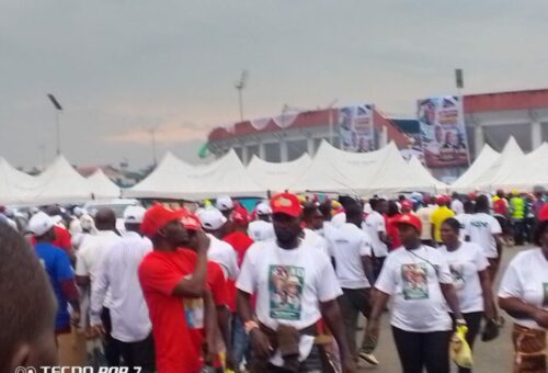 Thousands Gather For Unveiling Of Rainbow Coalition’s Candidates In Rivers