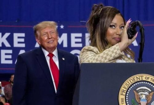 Nicki Minaj Backs Trump At Michigan Rally Ahead Of US Midterm Elections