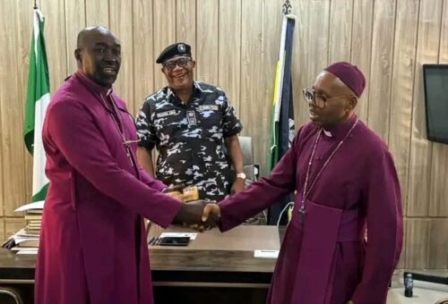 Police hold peace meeting with Anglican bishops over church crisis